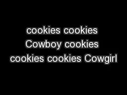 cookies cookies Cowboy cookies cookies cookies Cowgirl