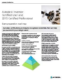 Autodesk Inventor: Certied User and 2015 Certied ProfessionalExam pr