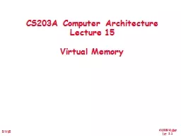 CS203A Computer Architecture