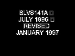 SLVS141A  JULY 1996  REVISED JANUARY 1997