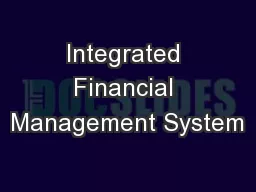 Integrated Financial Management System