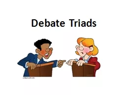 Debate Triads