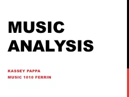 Music analysis