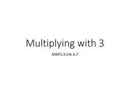 Multiplying with 3