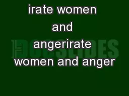 irate women and angerirate women and anger