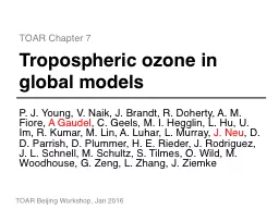 Tropospheric ozone in global models