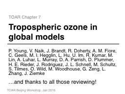 Tropospheric ozone in global models