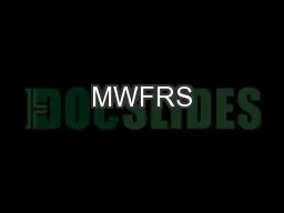 MWFRS