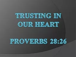 Trusting in