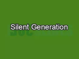 Silent Generation