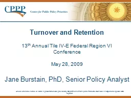 Turnover and Retention