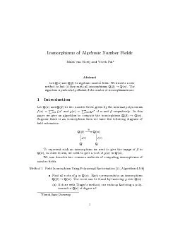 (b)AnalternativeisBelabas'algorithmforfactoringinQ().MethodII.FieldIs