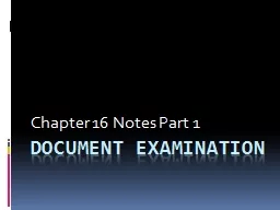 Document examination