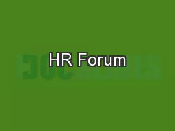HR Forum