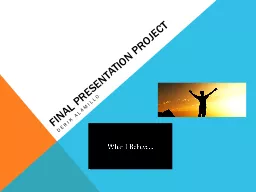 Final presentation project