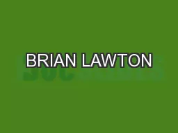 BRIAN LAWTON