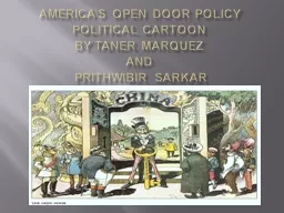 America’s Open Door Policy Political Cartoon