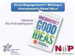 Civic Engagement + Writing = Uncommonly Good Idea!