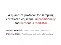 A quantum protocol for sampling correlated