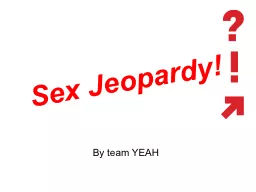 Sex Jeopardy!