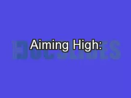 Aiming High: