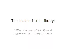 The Leaders in the Library: