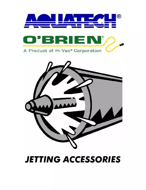 JETTING ACCESSORIES