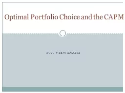 Optimal Portfolio Choice and the CAPM