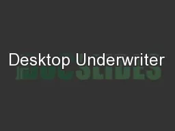 Desktop Underwriter