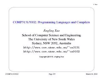 COMP3131/9102:ProgrammingLanguagesandCompilers