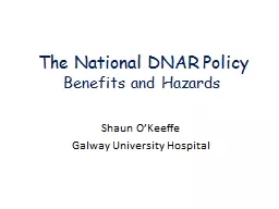 The National DNAR Policy