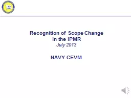 Recognition of Scope Change