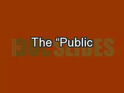 The “Public