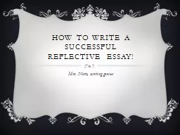 How to write a successful