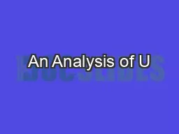 An Analysis of U