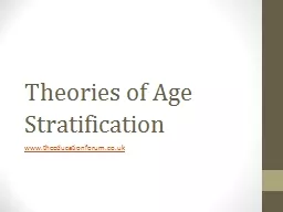 Theories of Age Stratification