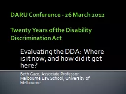 DARU Conference - 26 March 2012