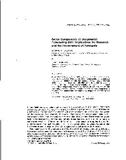 579-599 (1994) Seven Components of Judgmental for Research the Improve