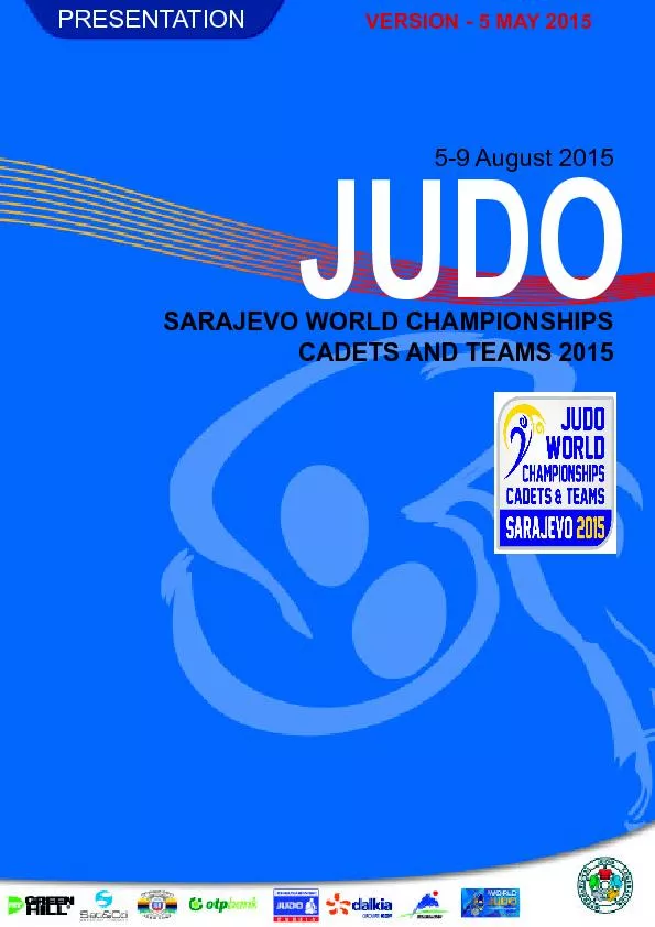 MAY PRESENTATION5-9 August 2015CADETS AND TEAMS 2015
