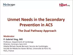 Unmet Needs in the Secondary Prevention in ACS
