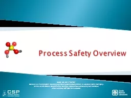 Process Safety Overview