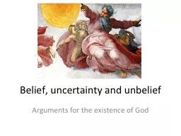 Belief, uncertainty and unbelief