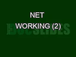 NET WORKING (2)