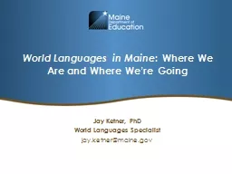 World Languages in Maine