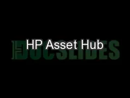 HP Asset Hub