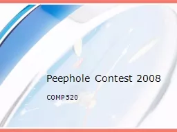 Peephole Contest 2008