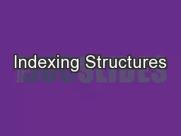 Indexing Structures