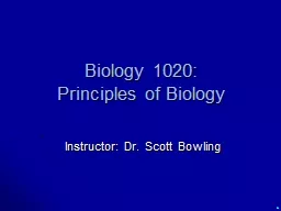 Biology 1020: