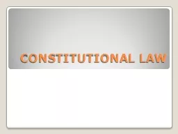 CONSTITUTIONAL LAW