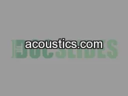 acoustics.com